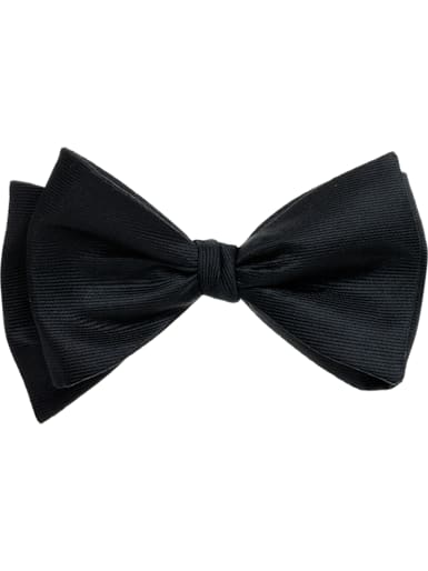 Black Self-tie Bow Tie