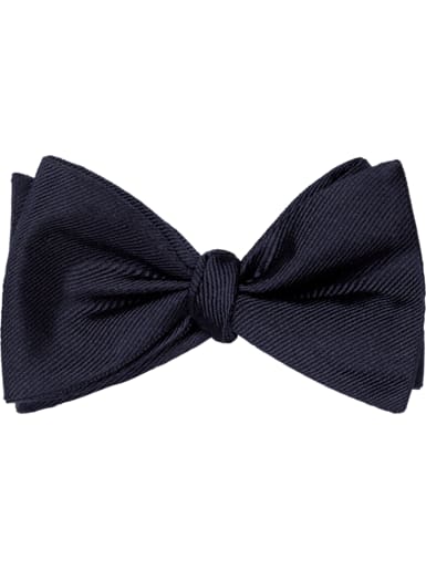 Navy Self-tie Bow Tie