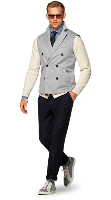 Light Grey Padded Vest