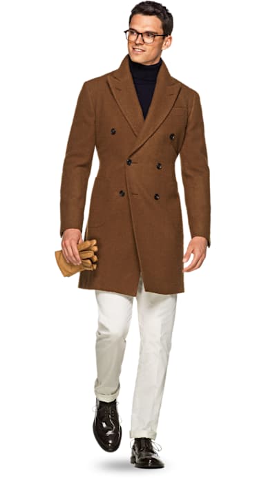 Brown Double Breasted Coat