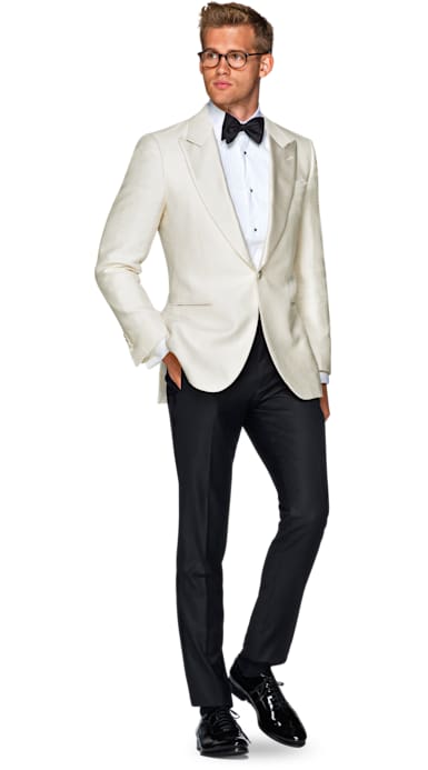 Lazio Off White Plain Dinner Jacket