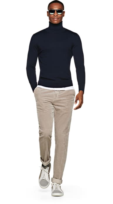 Navy Turtleneck