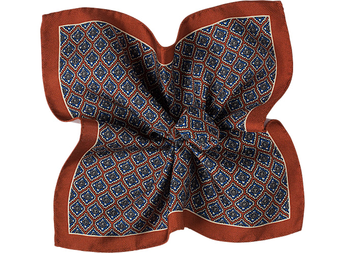 Orange Pocket Square