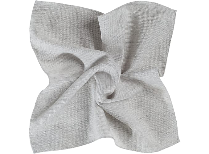 Grey Pocket Square