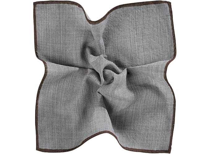 Brown Pocket Square