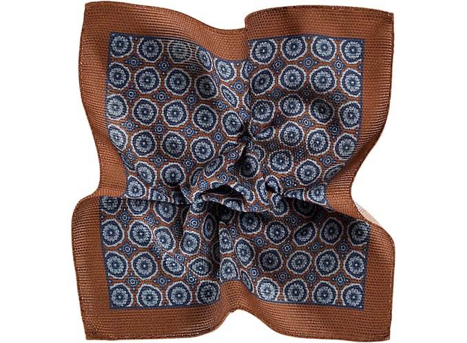 Orange Pocket Square