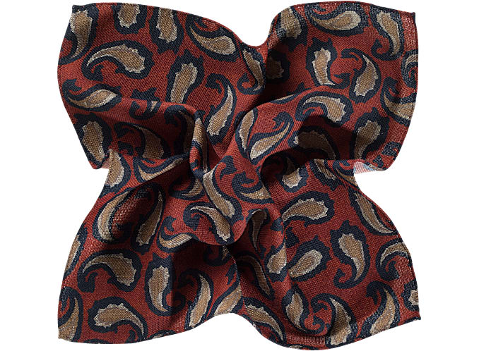 Orange Pocket Square