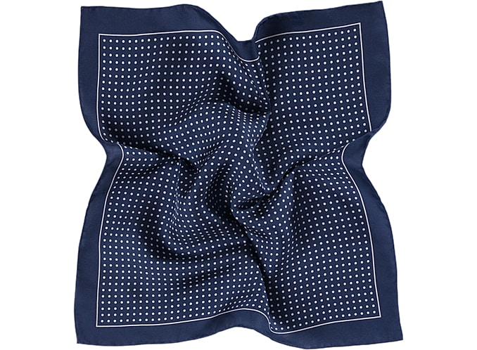 Navy Pocket Square