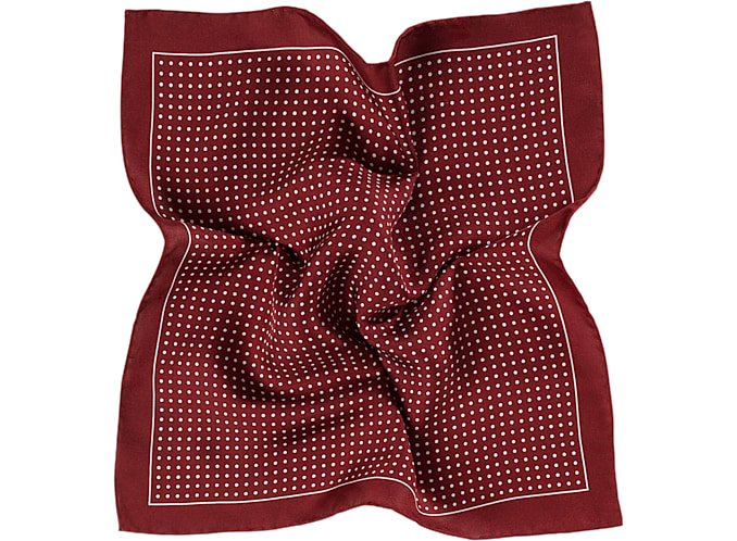 Burgundy Pocket Square