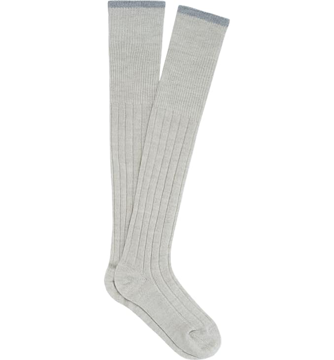 Beige Knee high Socks