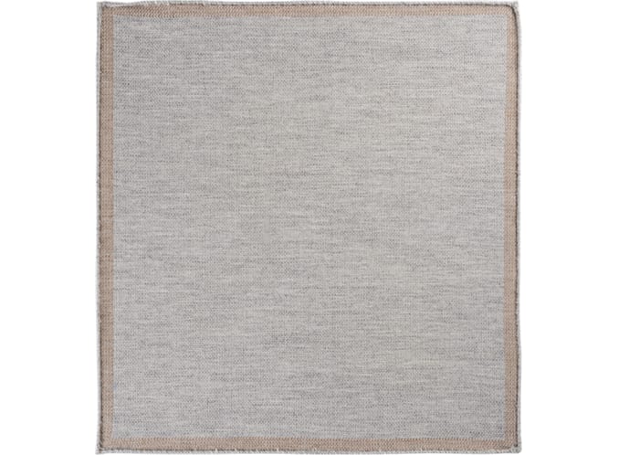 Grey Pocket Square Double Sided