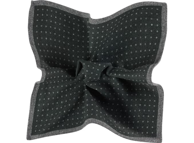 Green Pocket Square Double Sided