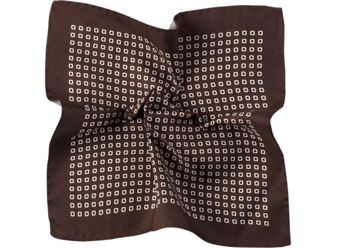 Brown Pocket Square