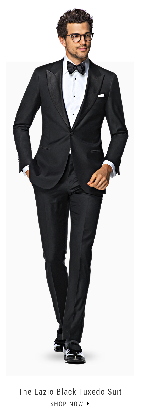 The Lazio Black Tuxedo Suit