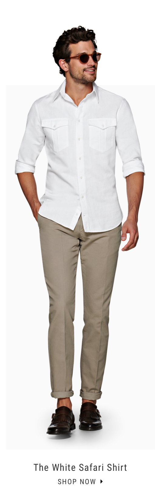 The White Safari Shirt | Shop Now