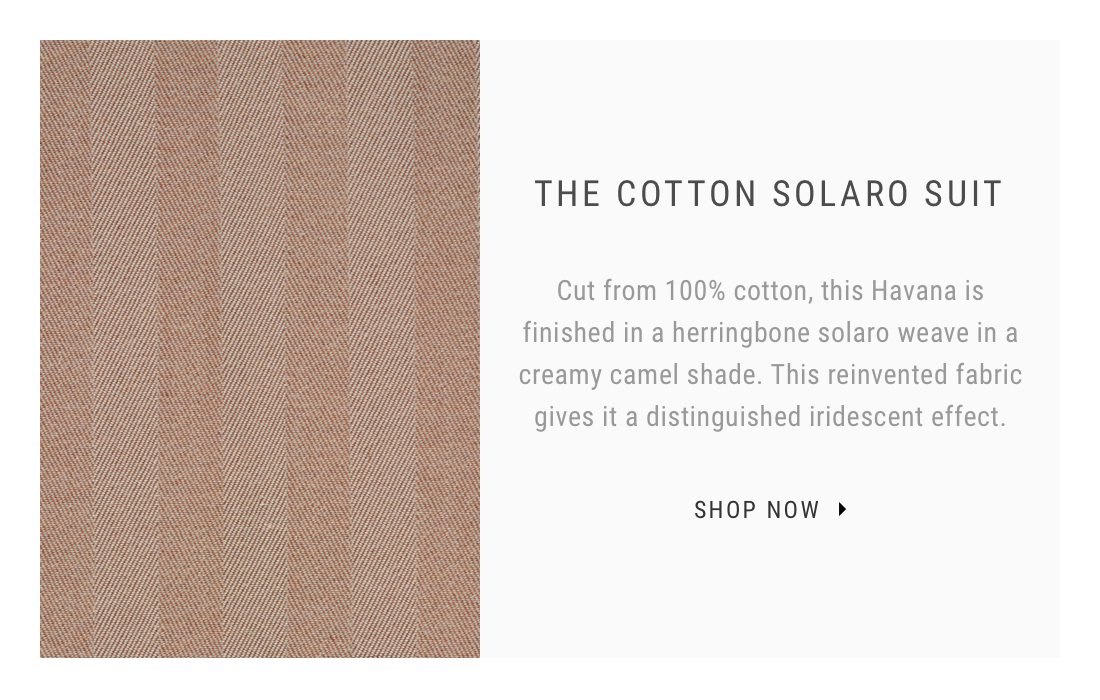 The Cotton Solaro Suit | Shop Now