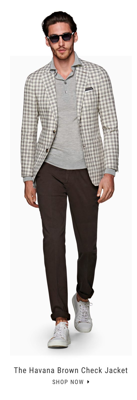 The Havana Brown Check Jacket | Shop Now