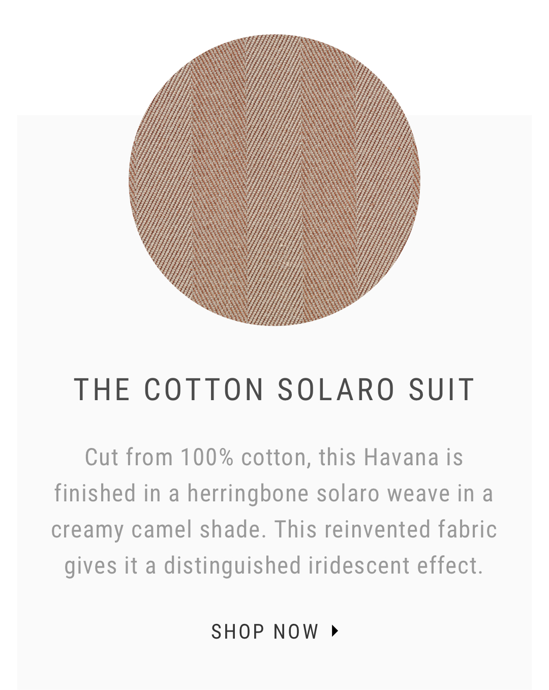 The Cotton Solaro Suit | Shop Now