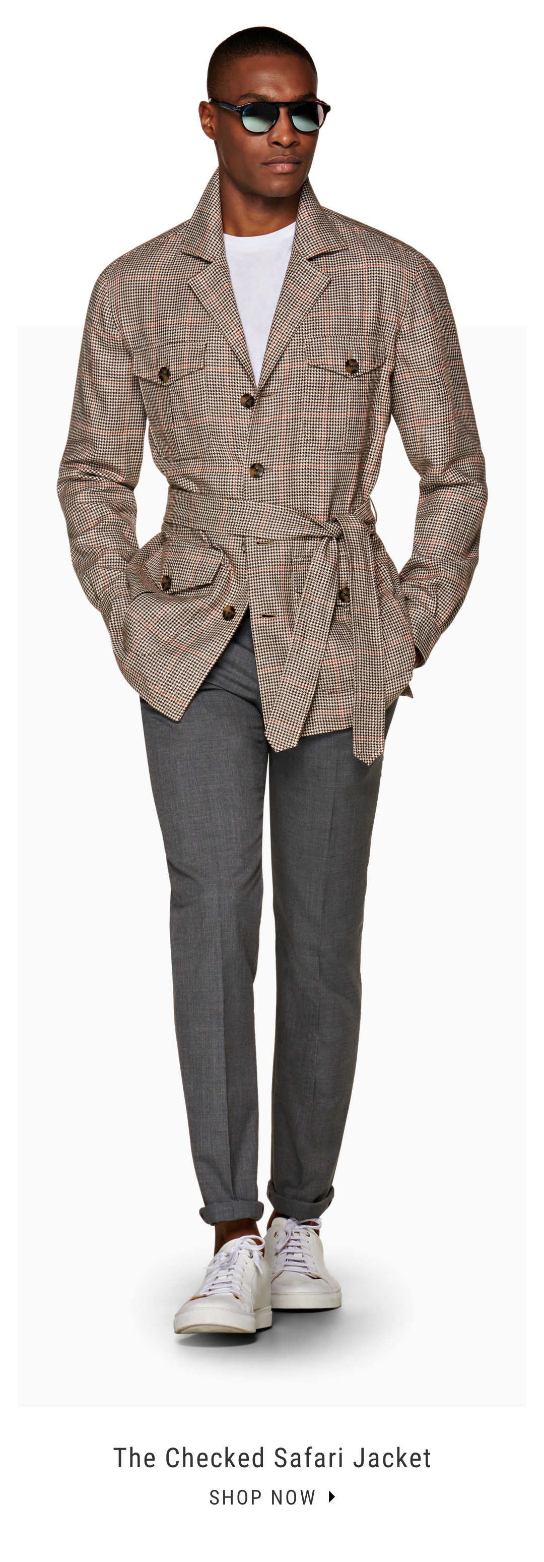 The Checked Safari Jacket | Shop Now