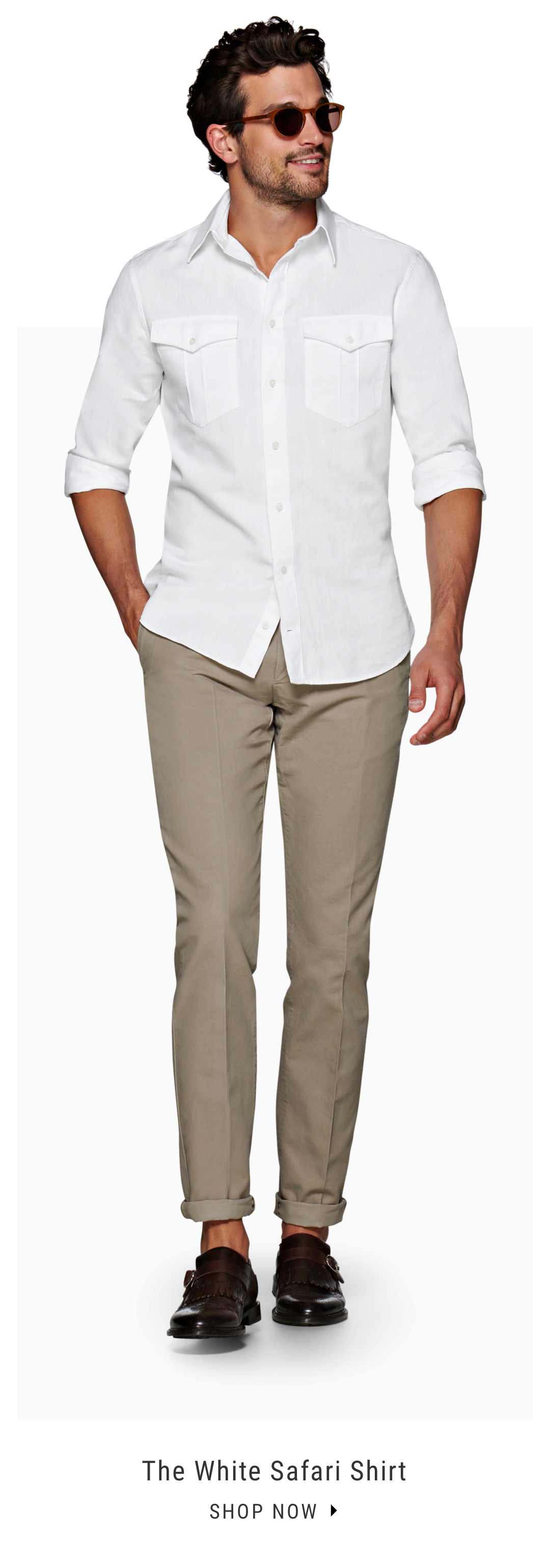 The White Safari Shirt | Shop Now