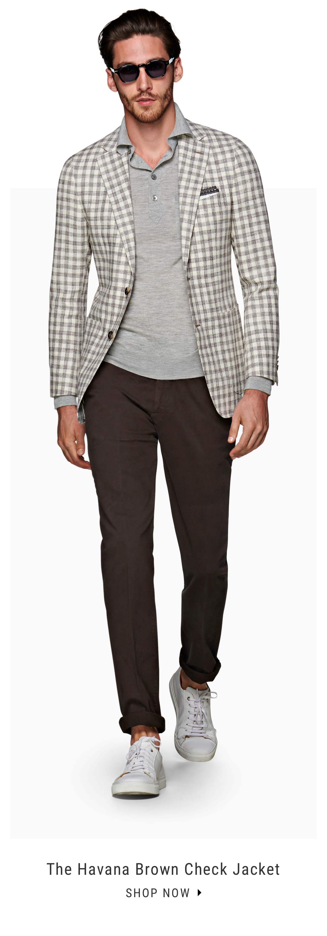 The Havana Brown Check Jacket | Shop Now