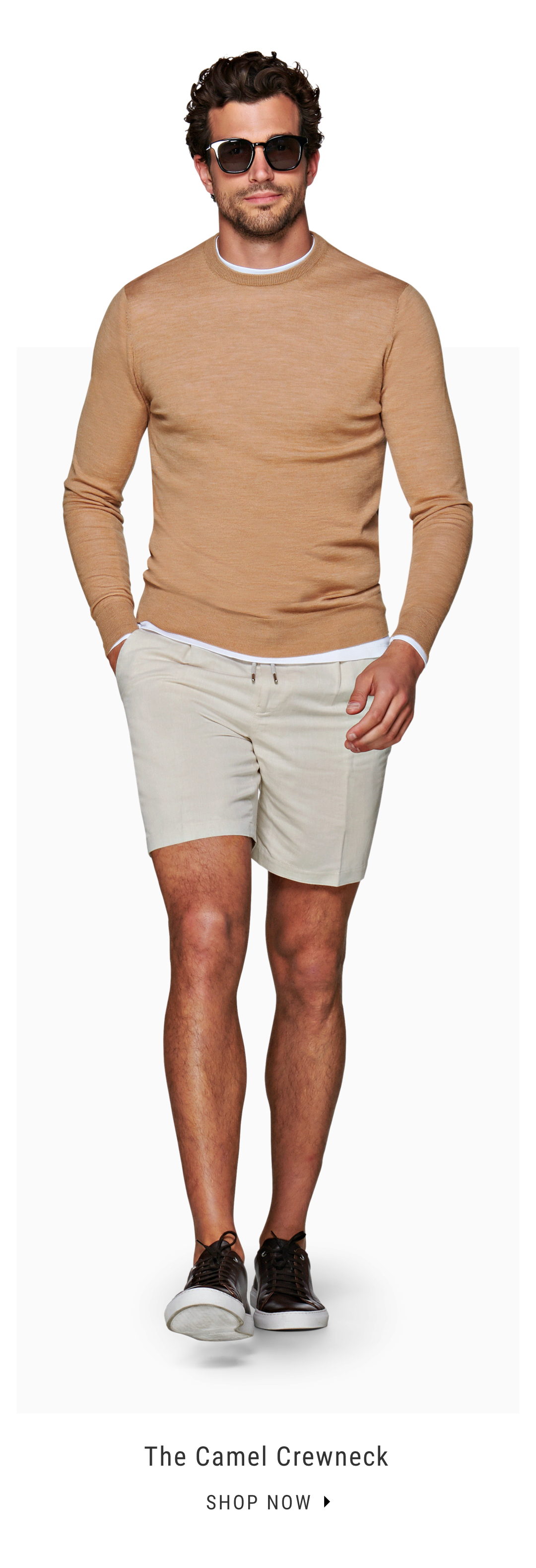 The Camel Crewneck | Shop Now