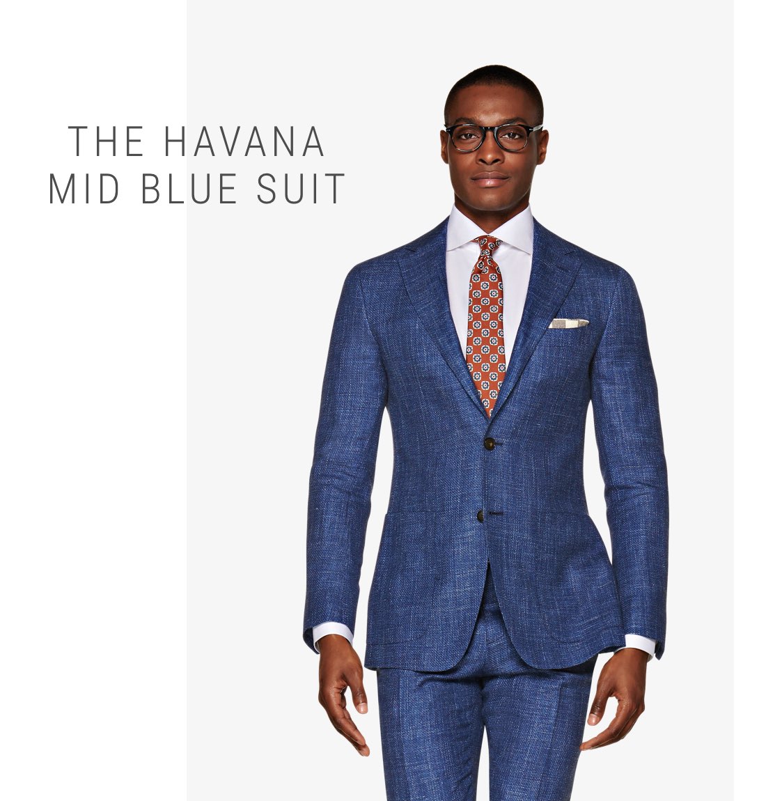 The Havana Mid Blue Suit | Shop Now