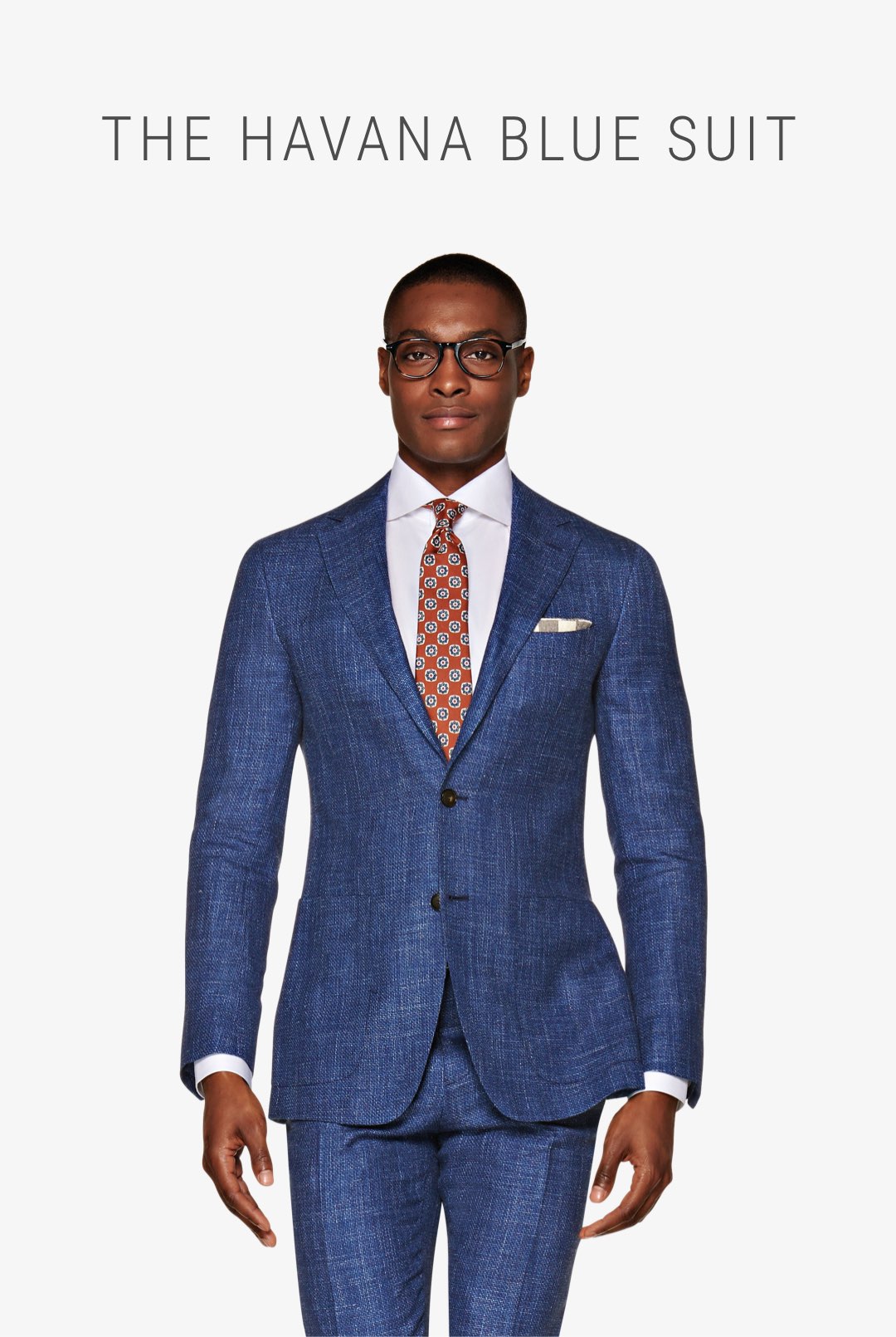 The Havana Mid Blue Suit | Shop Now