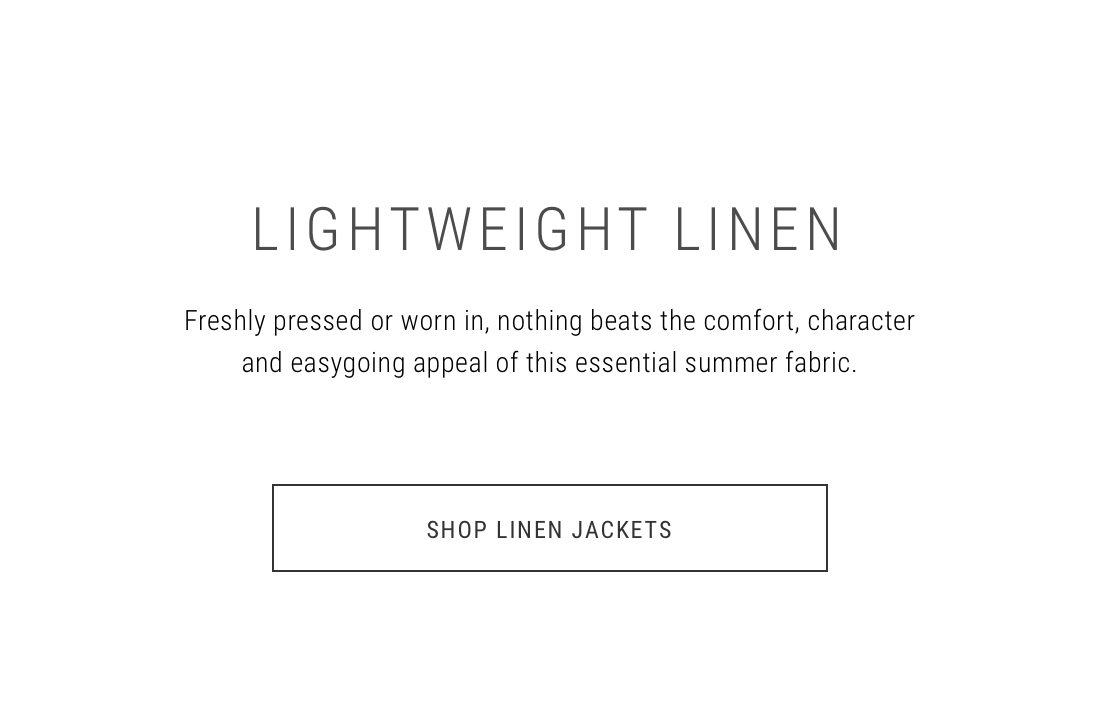 Lightweight Linen | Shop Linen Jackets