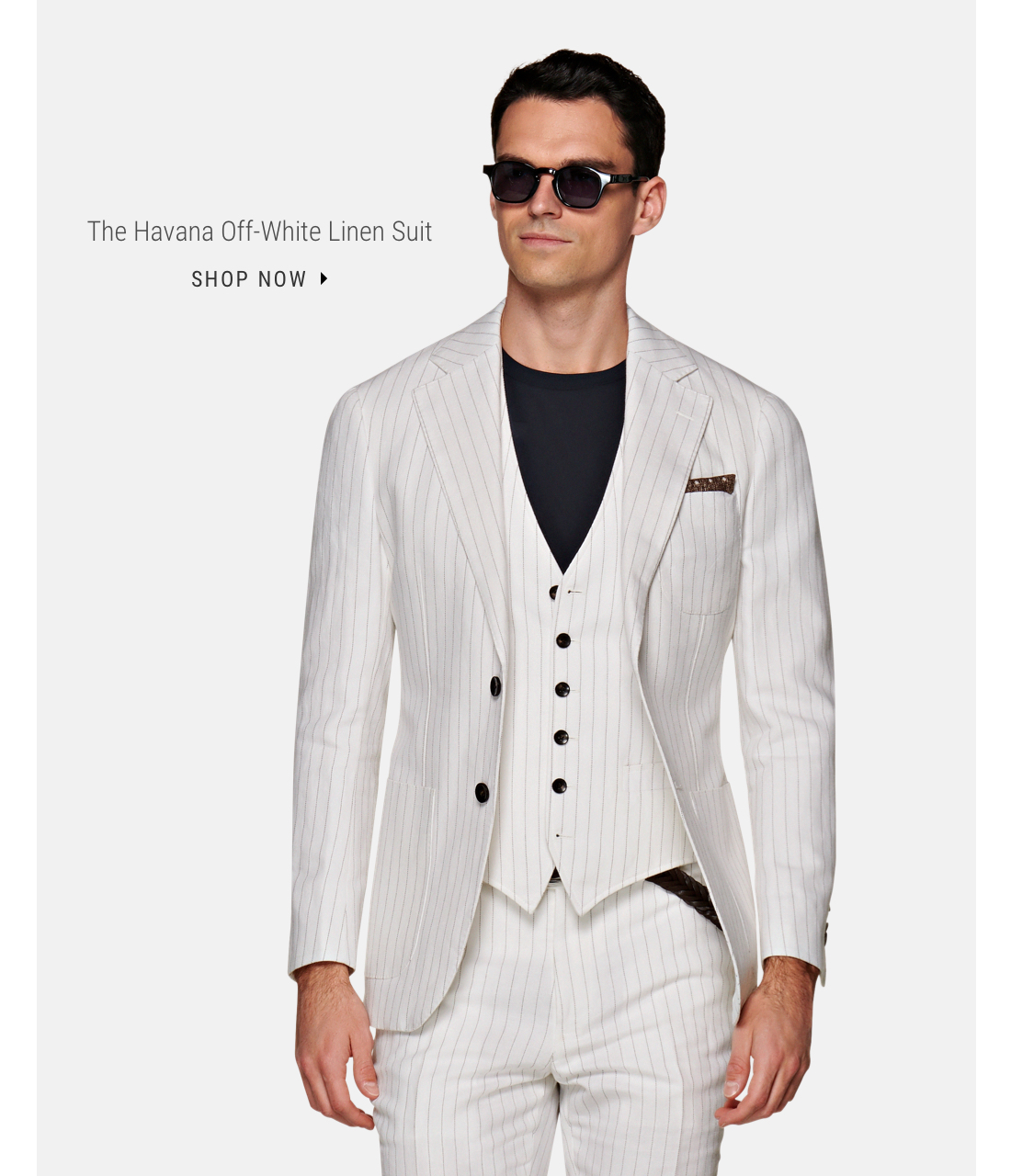 The Havana Off-White Linen Suit | Shop Now
