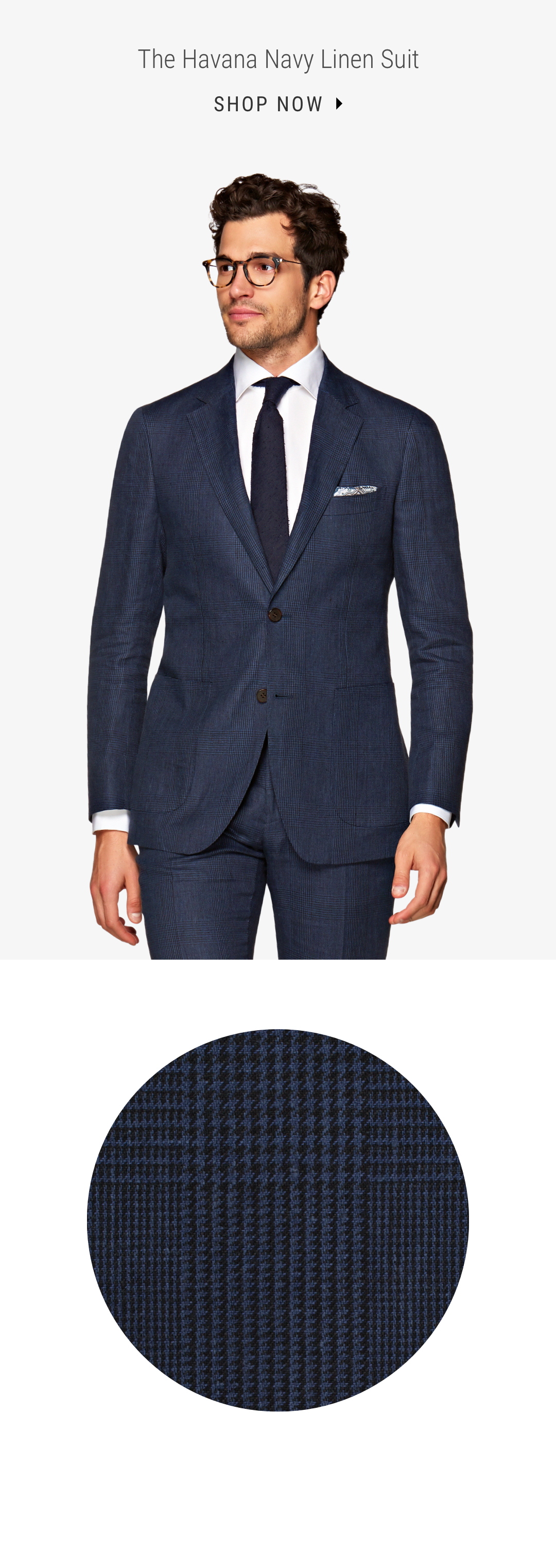 The Havana Navy Linen Suit | Shop Now