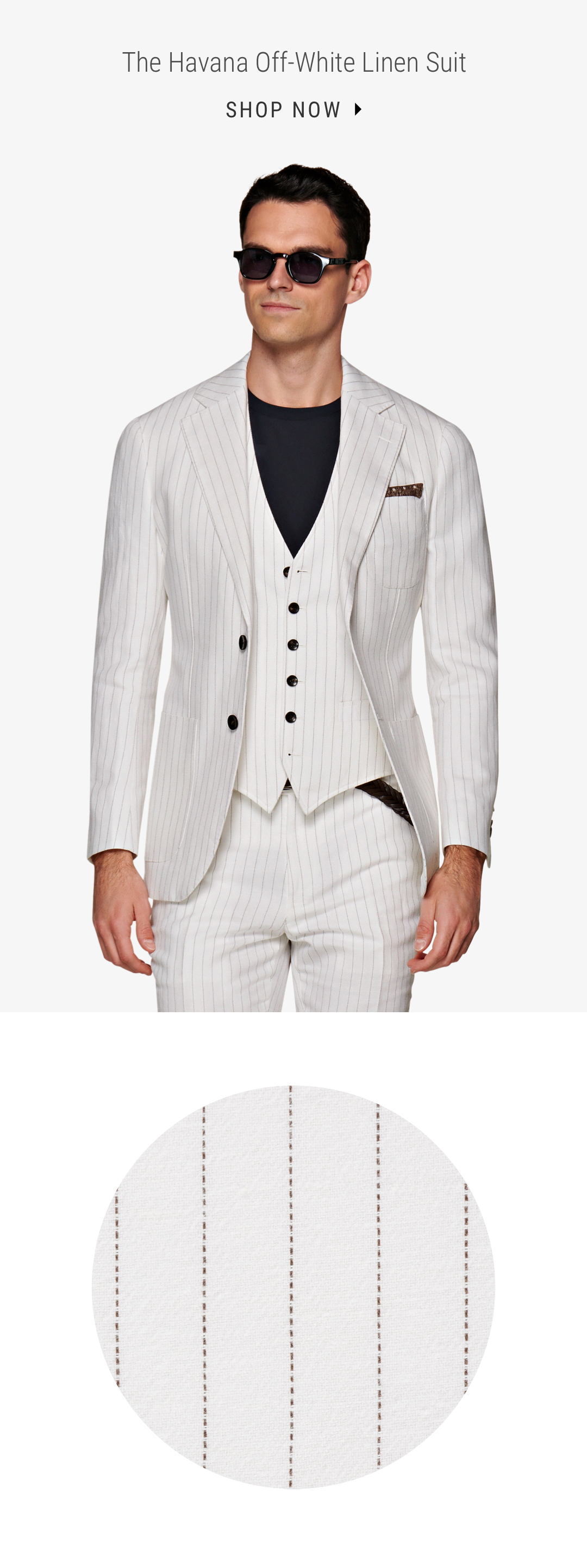 The Havana Off-White Linen Suit | Shop Now