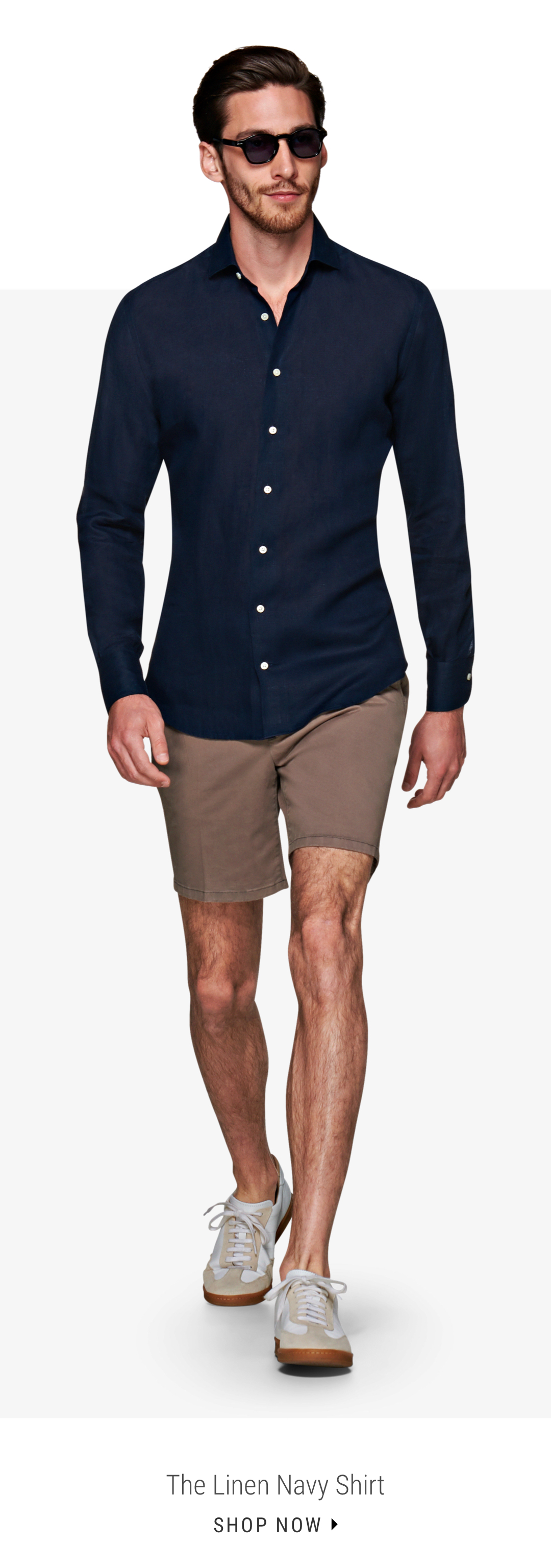 The Linen Navy Shirt | Shop Now