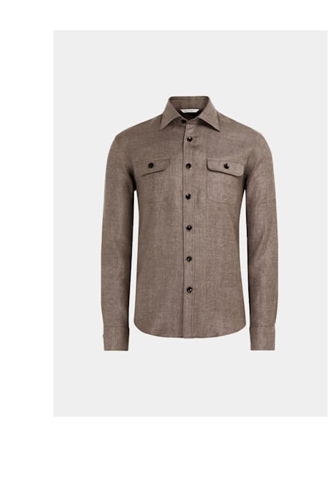 The Brown Twill Overshirt