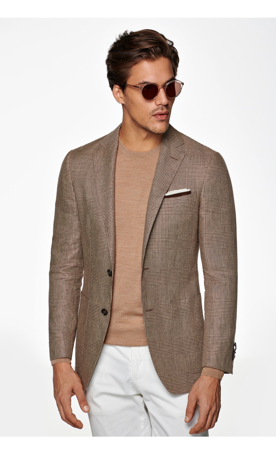 The Mid Brown Check Havana Jacket