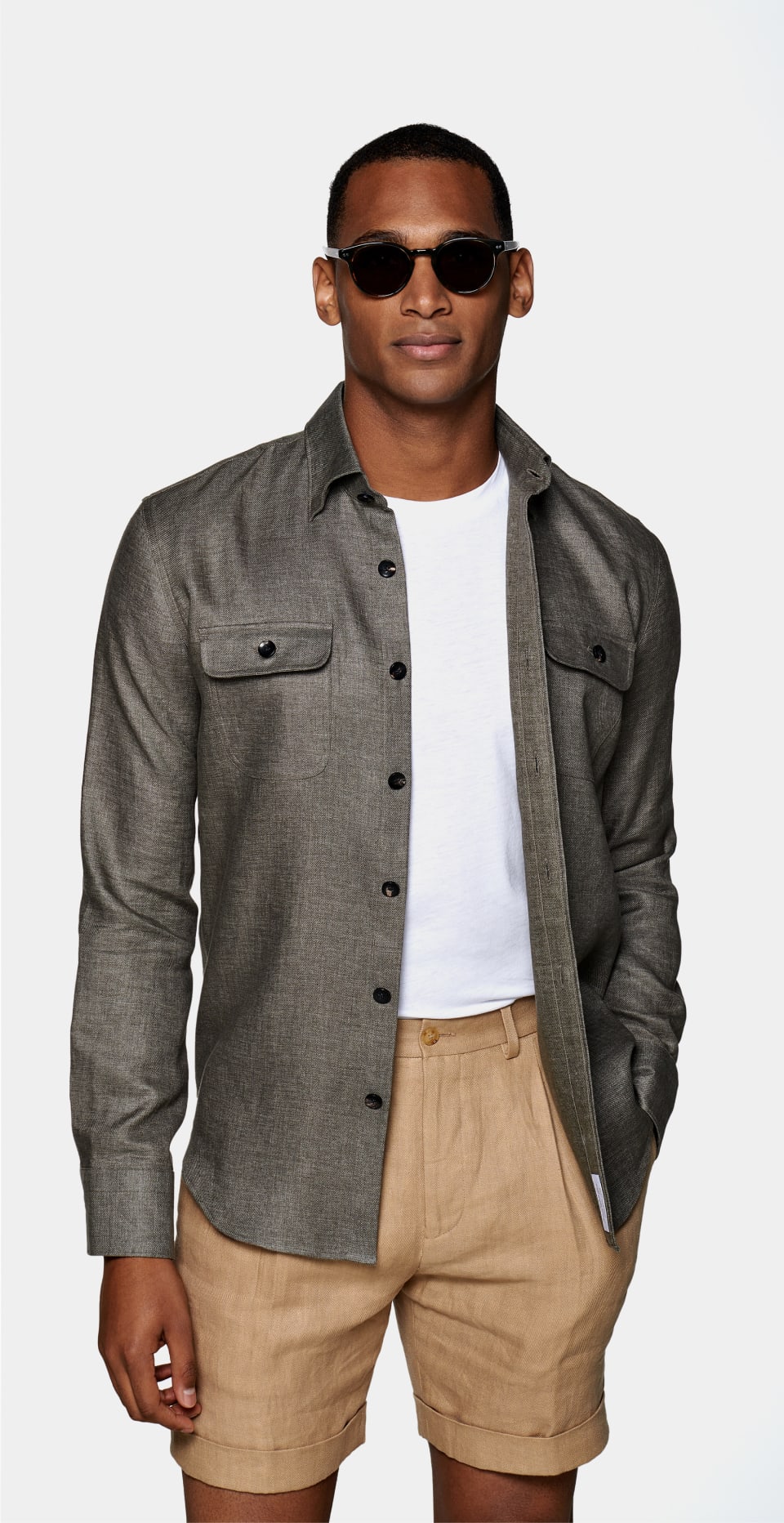 The Green Twill Overshirt