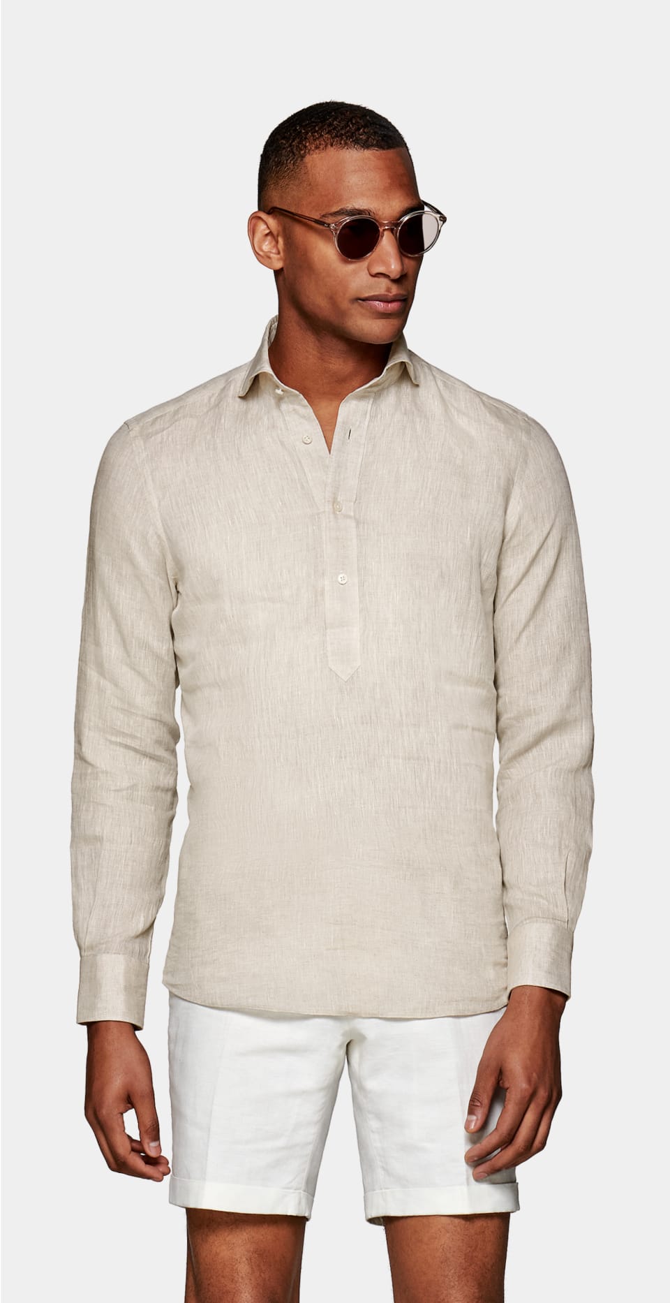 The Light Brown Extra Slim Fit Popover