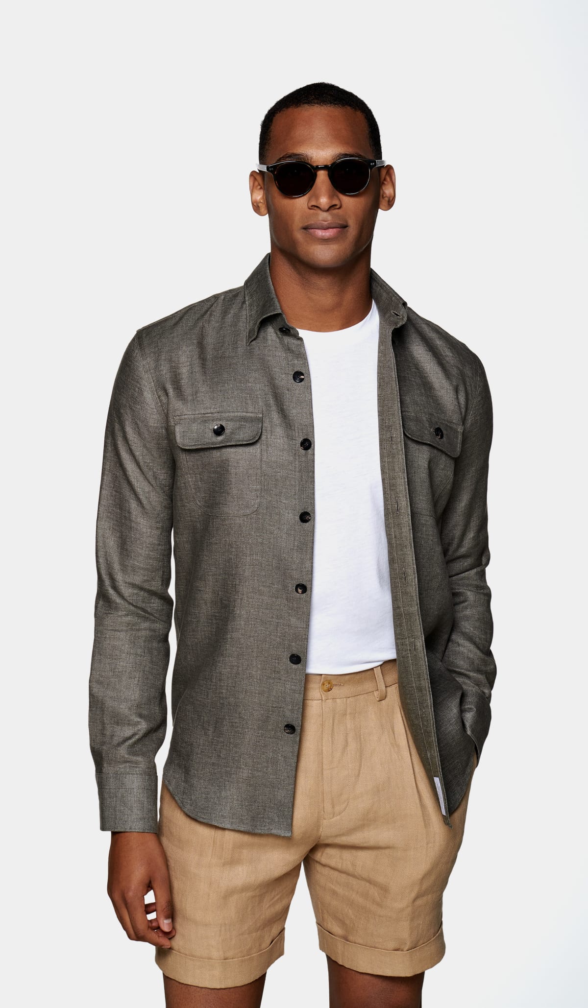 The Green Twill Overshirt